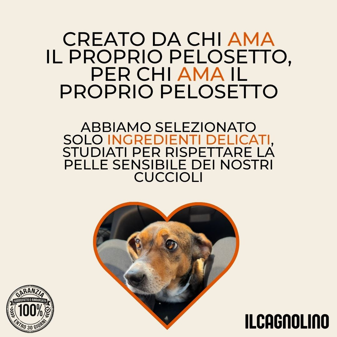 Shampoo Secco in Mousse per Cani – Formula Delicata a Base di Ingredienti Naturali