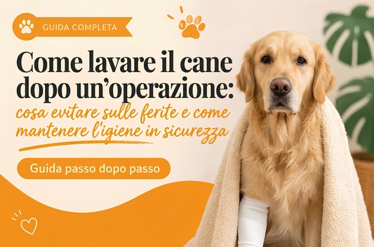 Come lavare il cane dopo un'operazione: cosa evitare sulla ferita