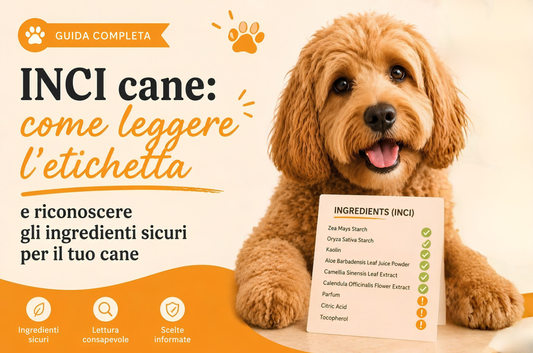 INCI cane: ingredienti sicuri e da evitare nello shampoo